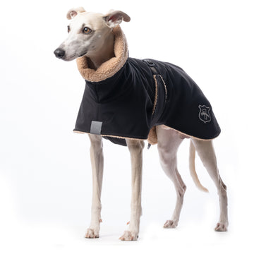 CAPPOTTINO INVERNALE "DG WHIPPET FLUFFY PLUS" BLACK PER WHIPPET