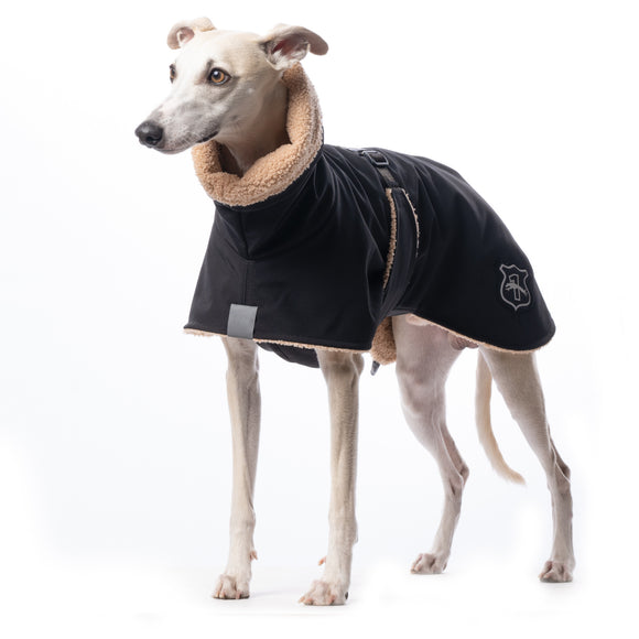 CAPPOTTINO INVERNALE "DG WHIPPET FLUFFY PLUS" BLACK PER WHIPPET