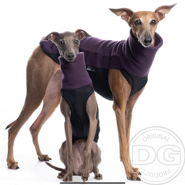 MAGLIETTA "DG OUTDOOR FLEECE TOP SHORT" PLUM PER WHIPPET