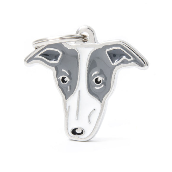 MY FAMILY MEDAGLIETTA PER CANI "LEVRIERO" GRIGIO