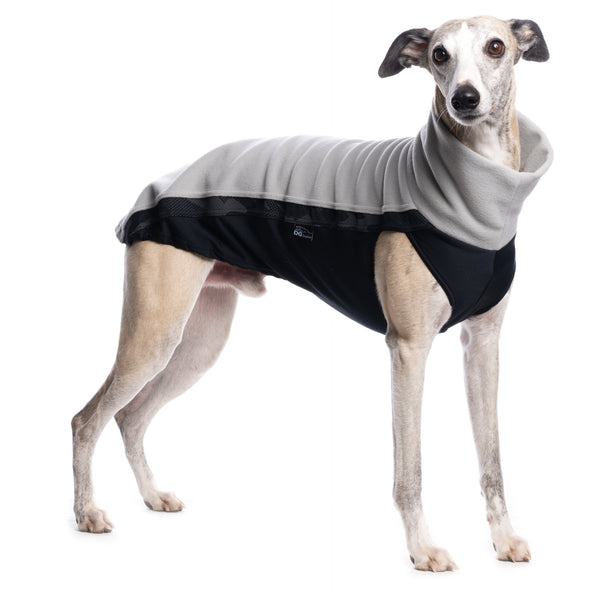 MAGLIETTA "DG OUTDOOR FLEECE TOP" MIRAGE GREY PER PLI, WHIPPET, LEVRIERO