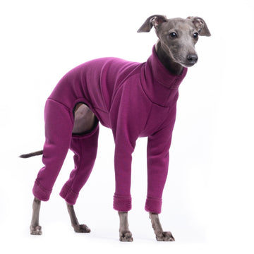 TUTA/PIGIAMINO IN PILE "DG URBAN WARMKEEPER BODY" FUCHSIA PER GRANDI LEVRIERI