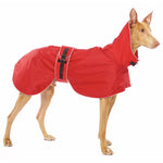 IMPERMEABILE "SOFA DOG WEAR ZOE 04" ROSSO PER GALGO E GRANDI LEVRIERI