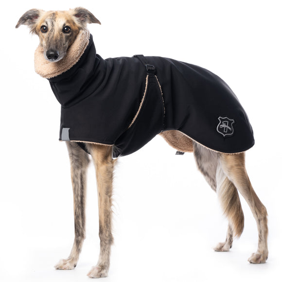 CAPPOTTINO INVERNALE "DG WHIPPET FLUFFY PLUS" BLACK PER WHIPPET