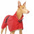 RED "SOFA DOG WEAR MICHAEL EXTRARAIN 02" RAINCOAT FOR WHIPPET, GALGO, GREYHOUND 