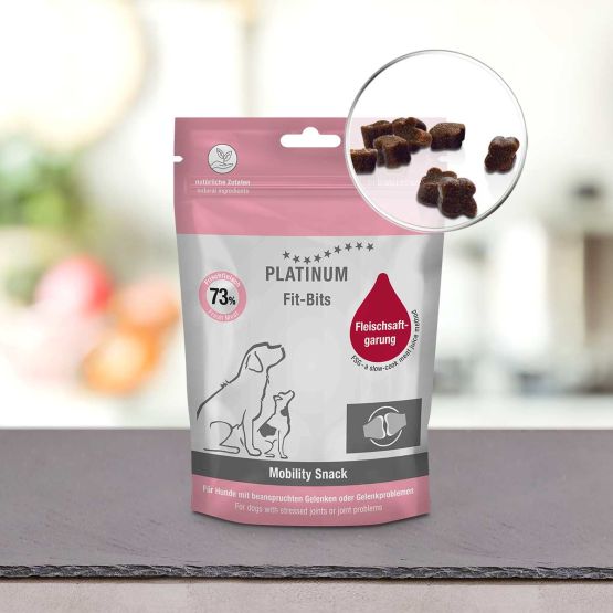 PLATINUM CLICK-BITS SNACK FOR DOGS IN JAR PLATINUM CHICKEN AND LAMB