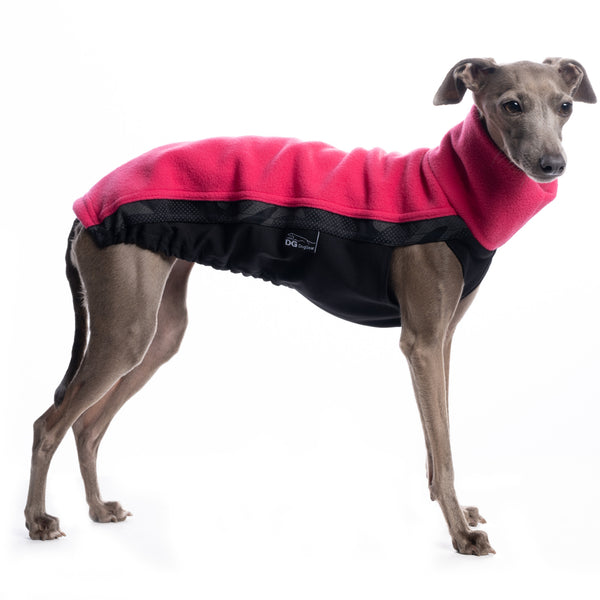 "DG OUTDOOR FLEECE TOP" PLUM T-SHIRT FOR PLI, WHIPPET, GREYHOUND