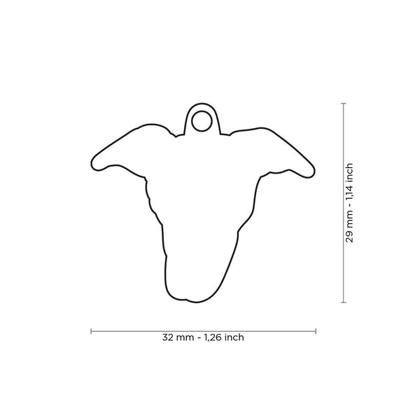 MY FAMILY MEDAGLIETTA PER CANI "LEVRIERO" GRIGIO