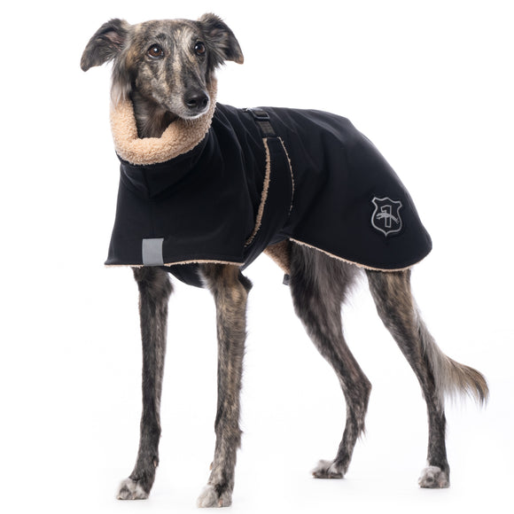 CAPPOTTINO INVERNALE "DG WHIPPET FLUFFY PLUS" BLACK PER WHIPPET