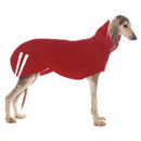 ROTER "SOFA DOG WEAR MICHAEL EXTRARAIN 02" REGENMANTEL FÜR WHIPPET, GALGO, WINDHUND -3