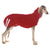 IMPERMEABILE "Manuel EXTRARAIN" ROSSO PER GALGO E GRANDI LEVRIERI