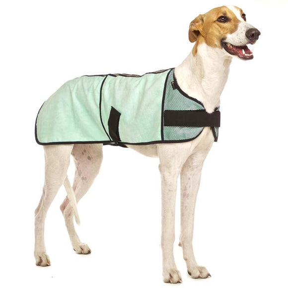 KÜHLMANTEL "SOFA COOL ONE" GRÜN FÜR WINDHUNDE