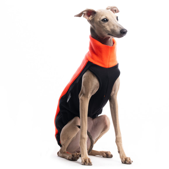 „DG OUTDOOR FLEECE TOP“ PFLAUMEN-T-SHIRT FÜR PLI, WHIPPET, WINDHUND