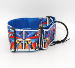 MARTINGALE COLLAR "CRAZY ROXY" FOR WHIPPET AND SIGHThound