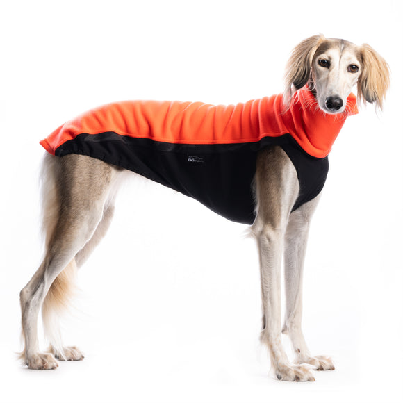 „DG OUTDOOR FLEECE TOP“ PFLAUMEN-T-SHIRT FÜR PLI, WHIPPET, WINDHUND