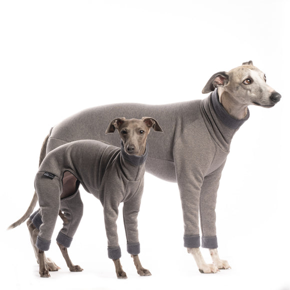 TUTA/PIGIAMINO IN PILE "DG URBAN WARMKEEPER BODY" GREY PER PICCOLO LEVRIERO E WHIPPET