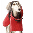 ROTER "SOFA DOG WEAR MICHAEL EXTRARAIN 02" REGENMANTEL FÜR WHIPPET, GALGO, WINDHUND -4