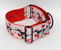 MARTINGALE COLLAR "LOVE GREYHOUND" FOR WHIPPET AND SIGHThound