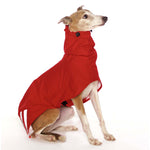 IMPERMEABILE "Manuel EXTRARAIN" ROSSO PER GALGO E GRANDI LEVRIERI