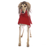 IMPERMEABILE "Manuel EXTRARAIN" ROSSO PER GALGO E GRANDI LEVRIERI