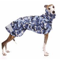 REGENMANTEL "SOFA DOG WEAR MICHAEL EXTRARAIN 02" GRAU FÜR PLI, WHIPPET, GALGO, WINDHUND 