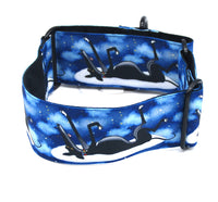 MARTINGALE COLLAR "BLUE AND WHITE" FOR WHIPPET AND SIGHThound