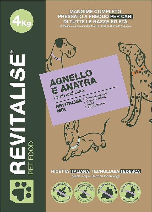 PRESSATO A FREDDO PER CANI REVITALISE AGNELLO E ANATRA