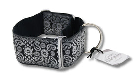 "RED JAPAN ROSE" MARTINGALHALSBAND FÜR WHIPPET UND WINDHUND
