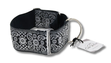 "RED JAPAN ROSE" MARTINGALHALSBAND FÜR WHIPPET UND WINDHUND