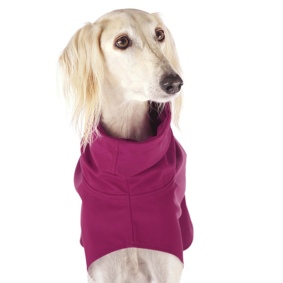 WASSERDICHT IN LEICHTER SOFTSHELL „SOFA DOG WEAR MICHAEL 02“ LILA FÜR WHIPPET, GALGO, GREYHOUND 