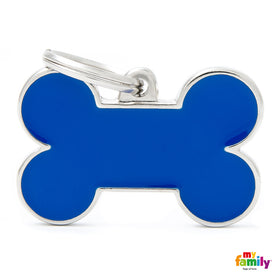 MY FAMILY BLUE BONE "HANDMADE" DOG TAG