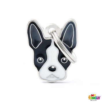 MY FAMILY "BOSTON TERRIER" DOG TAG