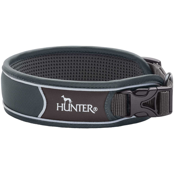 HUNTER "DIVO" GRAY PADDED NYLON COLLAR 