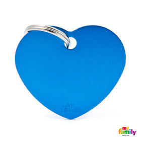 MY FAMILY BLUE HEART "BASIC" HUND ID