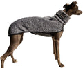 FLEECE T-SHIRT "SOFA KEVIN JUMPER 02" MELANGE BLACK AND WHITE FOR SMALL ITALIAN SIGHThound, WHIPPET AND SIGHThound