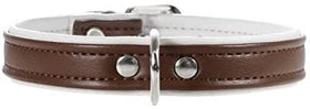 HUNTER COLLAR MODERN ART BROWN AND WHITE