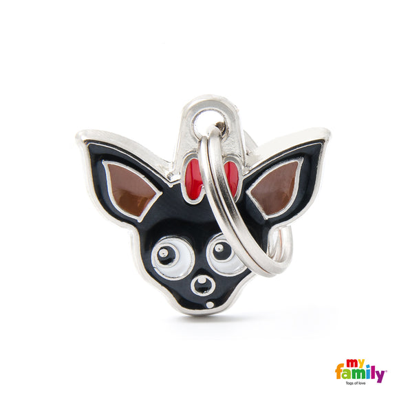 MY FAMILY BLACK "CHIHUAHUA" TAG FOR DOGS