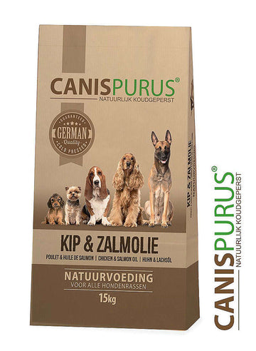 CANIS PURUS CROCCHETTE PER CANE PRESSATE A FREDDO POLLO E OLIO DI SALMONE