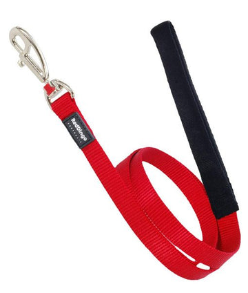 RED DINGO LEASH S PLAIN RED