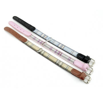 HALSBAND FÜR HUNDE "LA CINOPELCA CHERI" SCHOTTISCHES BLAU