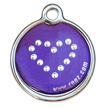 ROGZ ID TAGZ MEDAILLEN-ANHÄNGER IN LILA CHROM