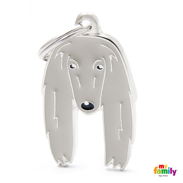 MY FAMILY MEDAGLIETTA PER CANI "LEVRIERO AFGANO"