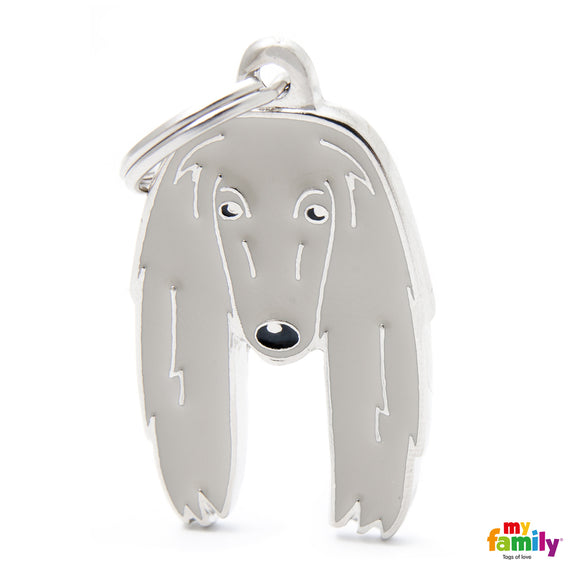 MY FAMILY MEDAGLIETTA PER CANI "LEVRIERO AFGANO"