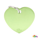 MY FAMILY GREEN HEART "BASIC" DOG TAG-1