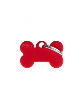MY FAMILY "BASIC" RED BONE DOG TAG