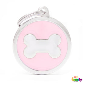 MY FAMILY PINK BONE "CLASSIC" DOG TAG