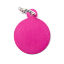 MY FAMILY "BASIC" DOG TAG IN FUCHSIA CIRCLE-1