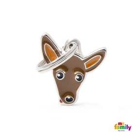 MY FAMILY BROWN "PINSCHER" ID TAG FOR DOGS