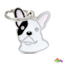 MY FAMILY BLACK AND WHITE "FRENCH BULLDOG" ID TAG FOR DOGS-1