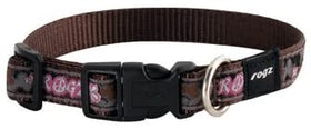 ROGZ DOG COLLAR CHOC FEMININE